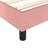 Boxspring bed fluweel roze 140x200 cm 7