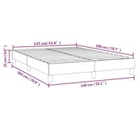 Boxspring bed fluweel roze 140x200 cm 9