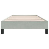 Boxspringbed zonder matras 80x210 cm fluweel lichtgrijs 5