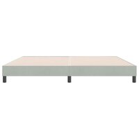 Boxspring zonder matras fluweel lichtgrijs 180x210 cm 5