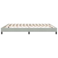 Boxspring zonder matras fluweel lichtgrijs 180x210 cm 6