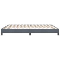 Boxspring zonder matras fluweel donkergrijs 180x210 cm 6