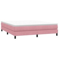 Boxspringbed zonder matras 180x220 cm fluweel roze 3