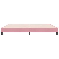 Boxspringbed zonder matras 180x220 cm fluweel roze 5