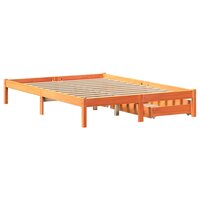 Bed met matras massief grenenhout wasbruin 140x190 cm 6