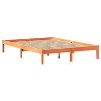 Bed met matras massief grenenhout wasbruin 140x190 cm 7