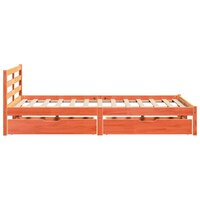 Bed met matras massief grenenhout wasbruin 140x190 cm 5