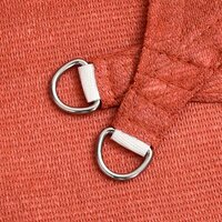 Zonnezeil 160 g/m&sup2; driehoekig 3x4x4 m HDPE terracottakleurig 5