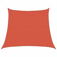 Zonnezeil 160 g/m&sup2; trapezium 3/4x3 m HDPE terracottakleurig 2