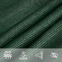 Zonnezeil driehoekig 160 g/m&sup2; 6x6x6 m HDPE donkergroen 5