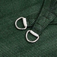 Zonnezeil driehoekig 160 g/m&sup2; 6x6x6 m HDPE donkergroen 6