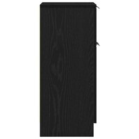 Dressoir met lade Zwart Eiken 30 x 30 x 70 cm Bewerkt hout 7