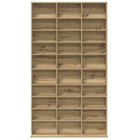 Cd-kast met plank artisanaal eikenkleurig 101 x 23 x 177.5 cm 6