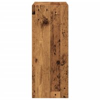 Boekenkast 60x30x77 cm bewerkt hout oud houtkleurig 5