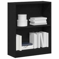 Boekenkast Zwart 60 x 24 x 76 cm Bewerkt hout 3