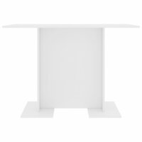 Eettafel 110x60x75 cm bewerkt hout wit 3