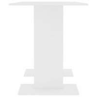 Eettafel 110x60x75 cm bewerkt hout wit 4