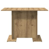 Eettafel 110x60x75 cm bewerkt hout artisanaal eikenkleurig 5