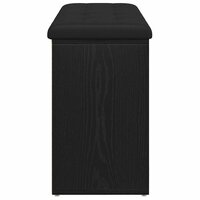 Opslagbank met plank Zwart Eiken 102 x 32 x 50 cm Bewerkt hout 7