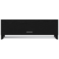 Kledingkast Zwart Eiken 100 x 32,5 x 35 cm Bewerkt hout 8