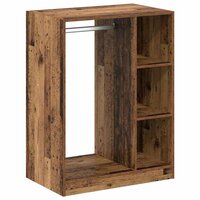 Kledingkast met plank Oud hout 77 x 48 x 102 cm Bewerkt hout 2