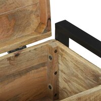 Opbergkisten met opslag Bruin 60 x 30 x 30 cm Massief mangohout 9