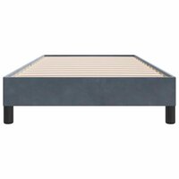 Boxspring zonder matras fluweel donkergrijs 80x210 cm 5