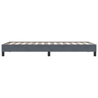 Boxspring zonder matras fluweel donkergrijs 80x210 cm 6