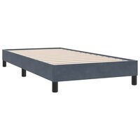 Boxspring zonder matras fluweel donkergrijs 80x210 cm 7