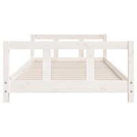Kinderbedframe 90x200 cm massief grenenhout wit 4