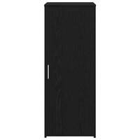 Opbergkast zwart 40x45x103,5 cm bewerkt hout 5