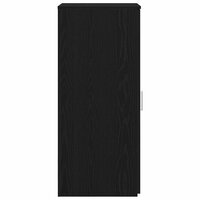 Opbergkast zwart 40x45x103,5 cm bewerkt hout 6