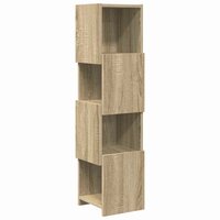 Hoekkast Wit 25,5x25x102cm Bewerkt hout 2
