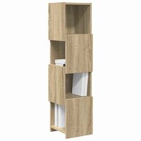 Hoekkast Wit 25,5x25x102cm Bewerkt hout 3