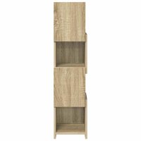Hoekkast Wit 25,5x25x102cm Bewerkt hout 6