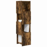 Hoekkast Wit 25,5x25x102cm Bewerkt hout 3