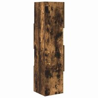 Hoekkast Wit 25,5x25x102cm Bewerkt hout 7
