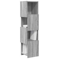 Hoekkast Wit 25,5x25x102cm Bewerkt hout 3