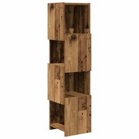 Hoekkast Wit 25,5x25x102cm Bewerkt hout 2