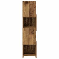 Hoekkast Wit 25,5x25x102cm Bewerkt hout 6