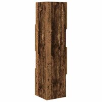 Hoekkast Wit 25,5x25x102cm Bewerkt hout 7