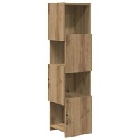 Hoekkast Wit 25,5x25x102cm Bewerkt hout 2