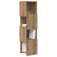 Hoekkast Wit 25,5x25x102cm Bewerkt hout 3