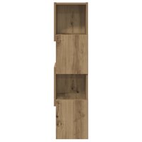 Hoekkast Wit 25,5x25x102cm Bewerkt hout 5