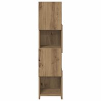 Hoekkast Wit 25,5x25x102cm Bewerkt hout 6