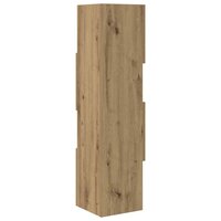 Hoekkast Wit 25,5x25x102cm Bewerkt hout 7