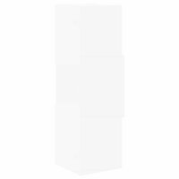 Hoekkast Wit 25,5x25x80cm Bewerkt hout 7