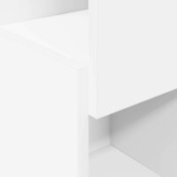 Hoekkast Wit 25,5x25x80cm Bewerkt hout 8