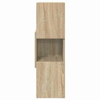 Hoekkast Wit 25,5x25x80cm Bewerkt hout 3