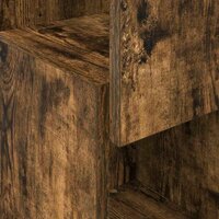 Hoekkast Wit 25,5x25x80cm Bewerkt hout 8